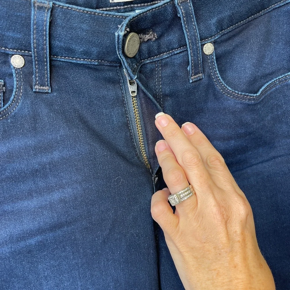 Paige | Verdugo Mid Rise Sleek Skinny Transcend Denim Ankle Jeans - Picture 7 of 13
